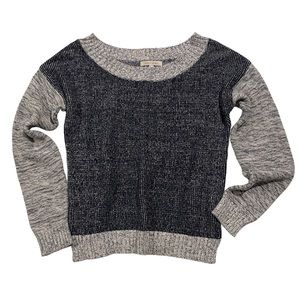 Under Skies Blue & Gray 2 Tone Knit Sweater, women's size small